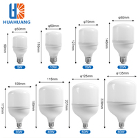 Entrepôt de haute qualité ménage PBT PP B22 E27 5W 10W 15W 20W 30W 40W 50W 60W ampoule LED