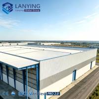 Construcción Rápida con Conexión por Pernos, Diseño de Estructura de Acero Industrial, Nave Industrial con Viga para Grúa para Fabricación Pesada