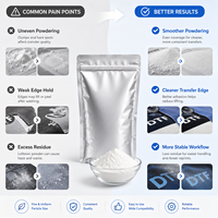 Poudre DTF TPU Premium pour l'impression textile, compatible avec le film d'encre et le shaker à poudre, vente en gros en vrac