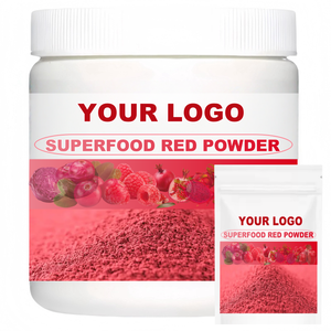 <span class=keywords><strong>Maqui</strong></span> Blueberry Black Chokberry Mix Berry Powder Super Red Food Blend Powder Servicio OEM Etiqueta privada Superfood Red Powder - Product Image 1