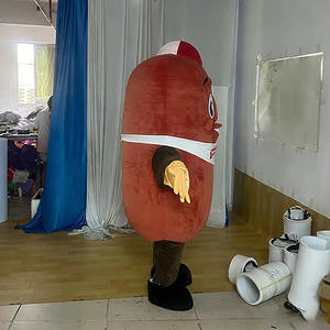 Costume de mascotte personnalisé en forme de grain de café, taille XL, pour festival culinaire et promotion de marque - Product Image 3