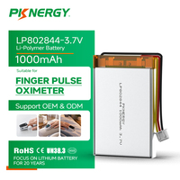 Capteur LP802844 3.7V 1000mAh, pile rechargeable Li-Polymère, sonde de température, humidité, pression, module sans fil, conforme RoHS