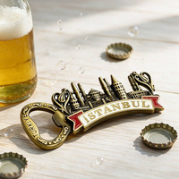 Individueller Flaschenöffner-Lieferant Maßgefertigter Istanbul-Stadtlandschafts-Vintage-Flaschenöffner mit Prägung Metall-Reiseandenken-Geschenk