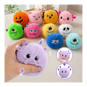 Juguete Sensorial de Peluche Resiliente con Diseño de Animalitos de Dibujos Animados, Paquete de Doce Unidades, Accesorio Flexible para Mochila, Paquete de Premios para Carnaval - Product Image 5