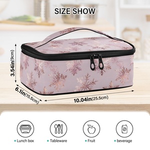 Wholesales Hot Designer Custom <b>Sublimation</b> Print Insulated Thermal Bento Cooler Lunch Bags for Girls Adults Work School - Product Image 2