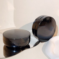Boîtes à coussin d'air en ABS en gros pour l'emballage cosmétique, boîtes à poudre en plastique personnalisables avec revêtement UV, design scellé vide