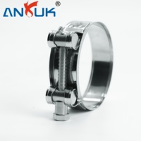 Collier de serrage en acier inoxydable sur mesure 304 316, style allemand, bande de 12mm 16mm 20mm, robuste, à couple réglable pour la ventilation