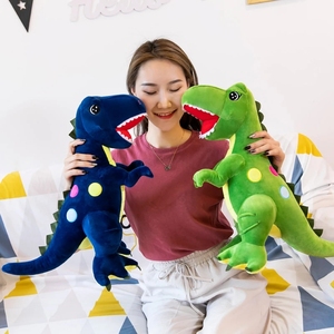 Grosir Mainan Mewah Dinosaurus Kustom Kartun Tyrannosaurus Boneka Lucu Dion Mewah untuk Hadiah Ulang Tahun Anak-anak