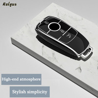 Housse de protection souple en TPU pour clé de voiture Mercedes Benz Classe E C S GLC E200 E400 E63 W213 S550 S560 C260 A200
