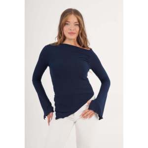 Blusa Azul Marino de Corte Asimétrico al por Mayor, Diseño Básico a Cuadros, Talla XL, Estilo Retro Casual para Primavera, Verano y Otoño - Product Image 5