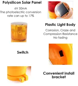 Lampu Alarm Strobo LED Putar, Alat Penerangan Peringatan LED Kuning Biru Merah Hijau