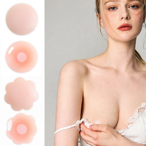 Bra pembentuk payudara silikon berperekat sisipan pembesar payudara bulat prostesis payudara untuk Crossdresser mastektomi - Product Image 2