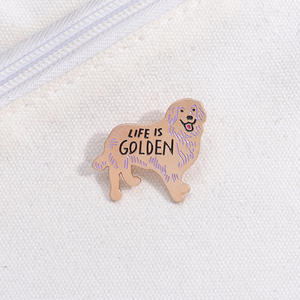 Kustom pin Enamel anjing lucu kartun hewan peliharaan bros kerah lencana UV/Offset dicetak tema Peri hadiah untuk anak-anak dan teman-teman - Product Image 3