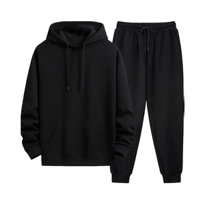 Men’s 2 Piece Jacquard Sweatsuit Set Hoodie Sweatshirt and Jogger Sweatpants Casual <b>Tracksuit</b> Sportswear Outfit - Product Image 1