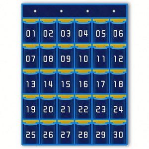 Bolsa de Almacenamiento Colgante Multicapa de Algodón y Cáñamo, Moderna, Impermeable, Plegable, para Montar en la Pared, para Guardar Teléfonos y Artículos Diversos - Product Image 2