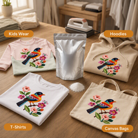 Poudre DTF 3D Goosam 1 kg, effet broderie, impression 3D texturée, poudre thermofusible pour personnalisation de t-shirts