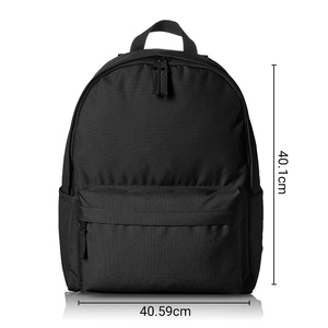 For Basics Unisex Canvas <strong>Backpack</strong> for School Study Travel Durable Classic Design <strong>Black</strong> - Product Image 2