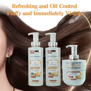 Champú y Acondicionador Sin Sulfatos para Cabello Graso, Mascarilla Capilar Reparadora de Colágeno para Cabello Seco, Set <span class=keywords><strong>Karseell</strong></span> con Aceite de Argán y Naranja Natural - Product Image 4