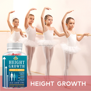 Suplemento de Vitaminas, Minerales y Aminoácidos a Base de Extractos Herbales OEM para Mejorar la Densidad Ósea, Crecimiento en Altura y Nutrición para Adolescentes, 60 Gomitas - Product Image 4
