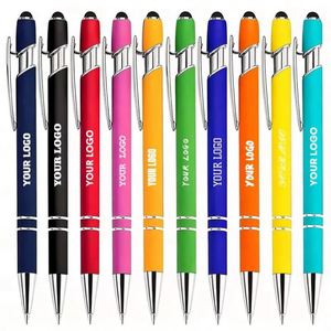 Promo Business <b>Gifts</b> Custom LOGO Print <b>Creative</b> Design Ballpoint Pens Popular Ballpoint Pen Wholesale Touch Stylus Ballpoint Pen - Product Image 1