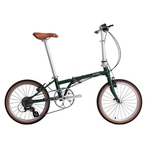 <span class=keywords><strong>Bicicleta</strong></span> <span class=keywords><strong>Plegable</strong></span> KOSDA de 20 Pulgadas, Ultraligera, KD007, Retro, para Hombre y Mujer, 8 Velocidades, Frenos V Dobles - Product Image 1