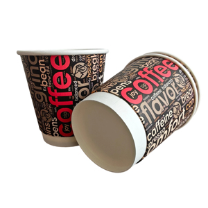 Vente directe d'usine, gobelets en carton à double paroi pour thé, eau, café, à usage unique, bon marché, 8 oz, contenants alimentaires, emballages - Product Image 4