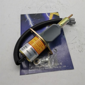 Válvula solenoide de corte de combustible 6743-81-9140 6743-81-9141 4063712 24V Conjunto de válvula solenoide de parada para PC300-7 PC360-7 WA380 - Product Image 1