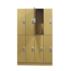 Дешевые 2 яруса Двойная Дверь цифрового ключа RFID замок сейфа гимнастический зал отделение для хранения