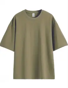 OEM heavy weight 250gsm maglietta in cotone o-collo maglietta vuota logo personalizzato magliette grafiche per uomo