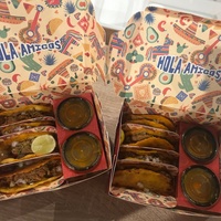 Cajas de Papel Kraft Desechables para Restaurantes con Logotipo Personalizado, Contenedor para Empacar Comida para Llevar, Caja para Tacos