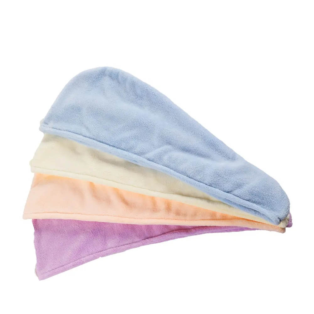 BSCI wholesale sublimation ultra-fine microfiber quick drying hair towel wrap turbanl salon microfiber turban towel