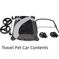 Poussette de voyage pliable et imperméable Greenway GWPSC01 Big Space pour animaux de compagnie – Le meilleur système de transport