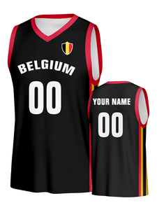 Maillots <span class=keywords><strong>de</strong></span> <span class=keywords><strong>basket</strong></span>-ball personnalisés à transfert thermique, sans manches, 100 % polyester, respirants, antibactériens, motif drapeau national, grande taille – Vente chaude - Product Image 3