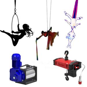 Treuil de levage électrique pour artiste aérien, avec sangle de suspension en fil métallique, pour figures de suspension et de vol, pour scène - Product Image 1