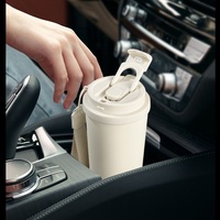 Vente en gros de tasse à café en acier inoxydable de 600 ml, tasse isolée de 20 oz, SS304, gobelet de voyage pour voiture avec poignée et paille pour personnalisation du logo