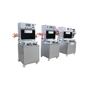Model factory durable stainless steel packing square fresh box Modified atmosphere packaging sealing machine