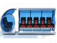 Bancs de luxe pour joueurs de football mobiles, abri de football, sièges VIP, fauteuil d'extérieur, dugout de football résistant aux intempéries, pliable