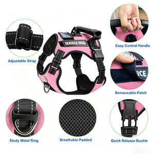 New Explosion-Proof Shock Absorbing Dog Towing With Night Vision Reflective Pet Dog Vest - Product Image 3