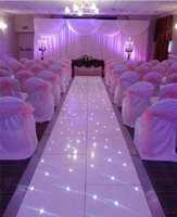 Piste de danse LED portable Starlit 2ft*2ft avec étoiles scintillantes pour événements de mariage