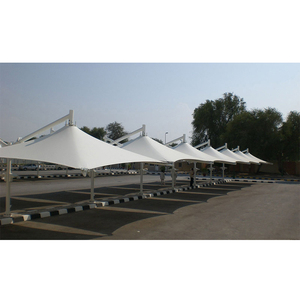 Cochera Moderna con Estructura de Membrana Tensada, Tela de PVDF, Resistente al Fuego y al Viento, Carpa de Protección Exterior - Product Image 6