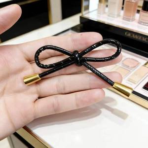 Minimalist Metal <b>Bow</b> <b>Shoe</b> Buckle <b>with</b> Gold Tips and Stripe Pattern for Bags <b>Shoes</b> Clothing Jewelry Decorations-Spring 2026 - Product Image 3