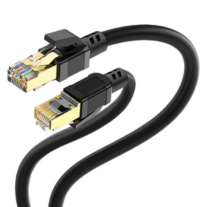 Cat 6 Ethernet <b>Cable</b> Black <b>RJ45</b> Connector Copper Stranded 8-Conductor High Speed Network Patch Cord - Product Image 6