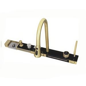 Fregadero de Cocina de Lujo en Acero Inoxidable 304 con Diseño de Panal Dorado en Relieve, Hecho a Mano, con Grifo Inteligente Integrado - Product Image 6