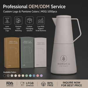 <span class=keywords><strong>Carafe</strong></span> à café isotherme de 1200 ml avec couvercle à ouverture rapide, bec verseur anti-goutte, en acier inoxydable thermolaqué, pour la maison et le bureau - Product Image 5