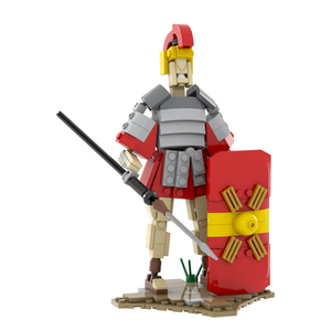MOC1627 legiones romanas 217 Uds ladrillos serie creativa militar soldado luchador batalla montar bloques de construcción niños regalo Juguetes - Product Image 4
