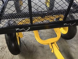 Carros de Jardín de Gran Capacidad, Carro de Jardín con Capacidad para 1400 Libras, con Laterales de Malla Extraíbles para Jardín, Granja, Patio - Product Image 3