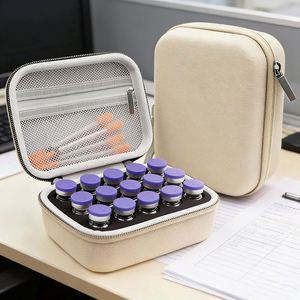 Durable EVA Protective <b>Box</b> 15 Compartments Holds 10ml Bottles Compact Storage Organizer for <b>Small</b> Liquids Toiletries - Product Image 3
