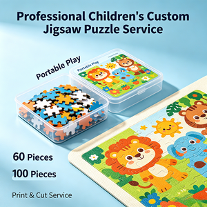 <span class=keywords><strong>Puzzle</strong></span> Professionale per Bambini, Portatile, Personalizzabile con Foto, 60 o <span class=keywords><strong>100</strong></span> <span class=keywords><strong>Pezzi</strong></span>, Servizio di Stampa e Taglio Personalizzato - Product Image 3