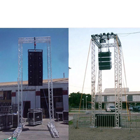 Escenario Plegable Pequeño para Música al Aire Libre Dragonstage, Torre de Truss de Aluminio para Sistema de Sonido Line Array, para Audio Profesional