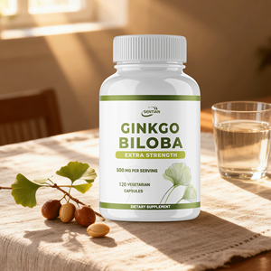 Capsule di Estratto di <span class=keywords><strong>Ginkgo</strong></span> <span class=keywords><strong>Biloba</strong></span>, Integratore Naturale a Base di Piante per Tutti, Eccetto Donne in Gravidanza - Product Image 3